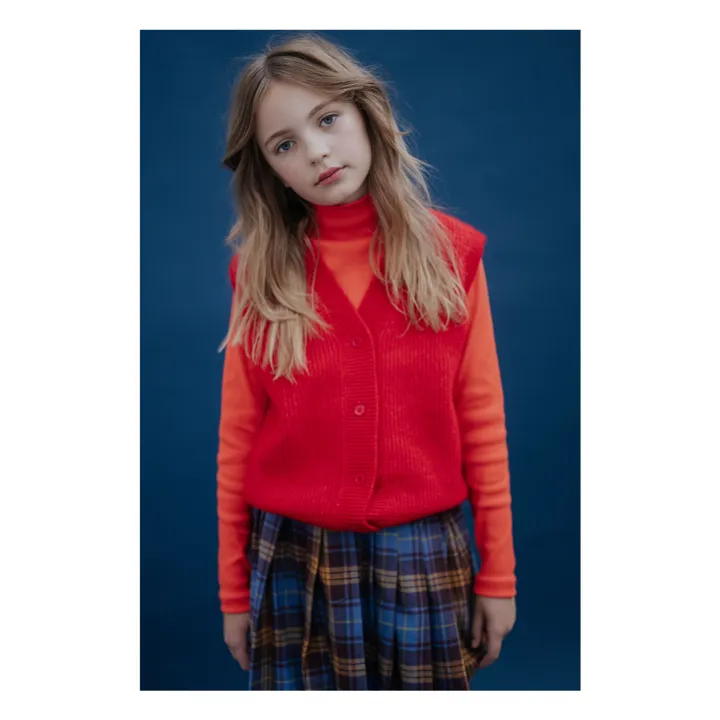 Pull Col Roulé Coton Bio | Orange- Image produit n°1