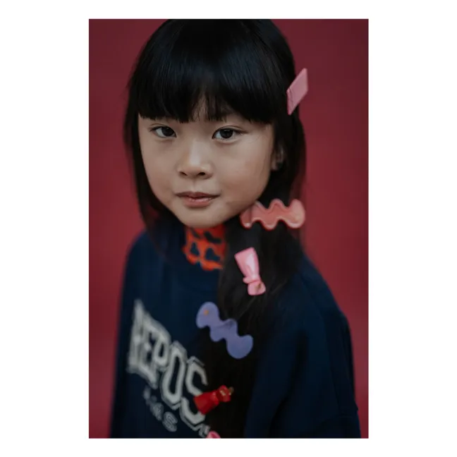 Clip cuadrado | Rosa