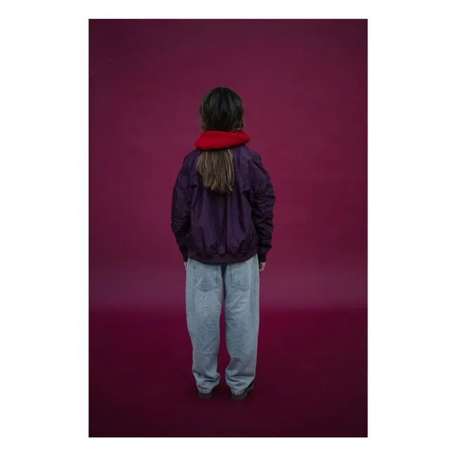 Bomber de fibra reciclada | Violeta