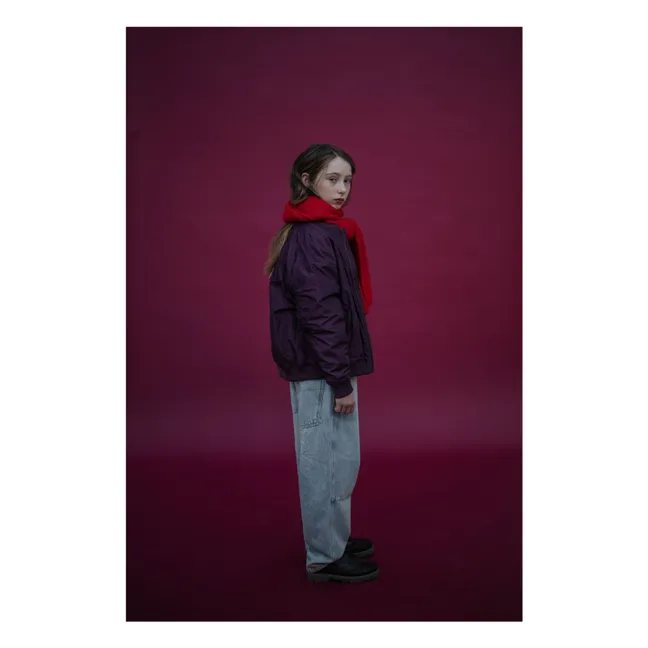 Bomber de fibra reciclada | Violeta