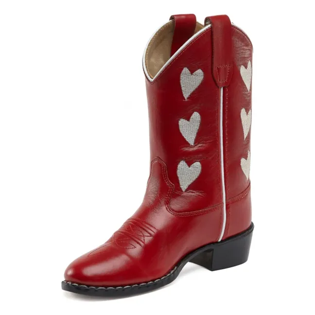 Santiags Hearts Red | Rouge