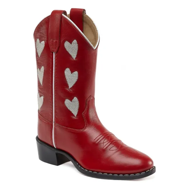 Santiags Hearts Red | Rouge