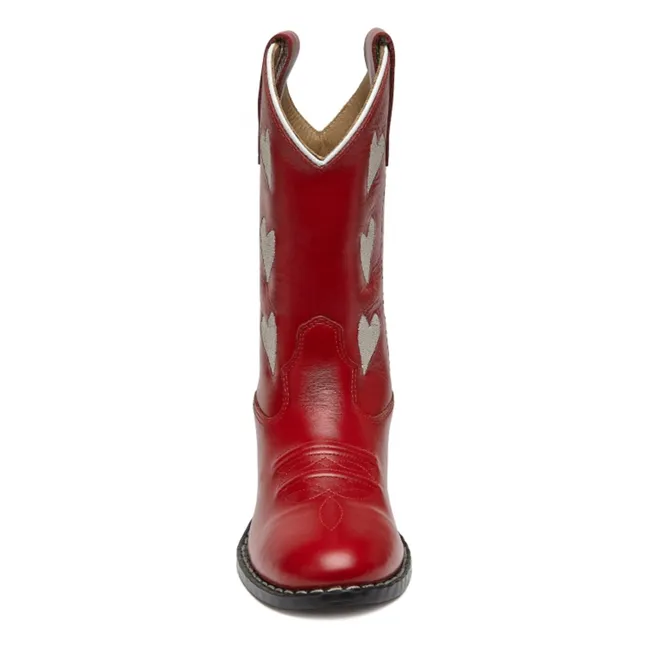 Santiags Hearts Red | Rouge