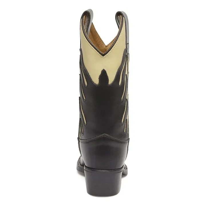 Santiags Flames Black | Noir- Image produit n°3