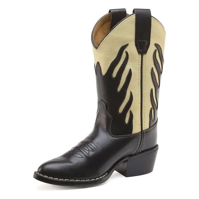 Santiags Flames Black | Noir