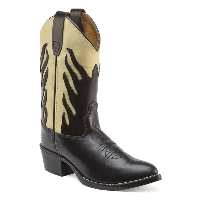 Santiags Flames Black | Noir