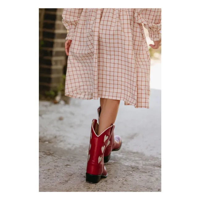 Santiags Hearts Red | Rouge