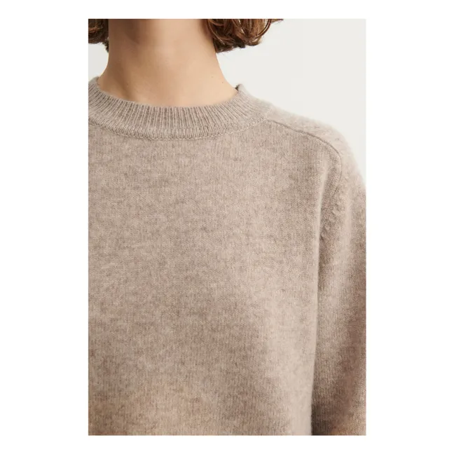 Pull Col Rond Laine - Collection Femme | Beige