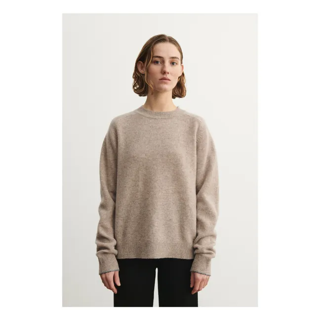 Pull Col Rond Laine - Collection Femme | Beige