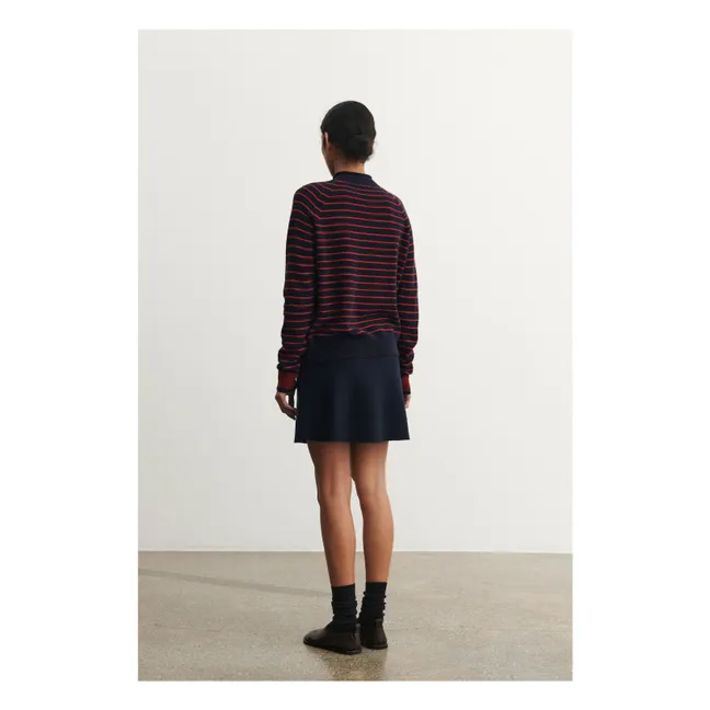 Jupe Laine Mérinos - Collection Femme | Bleu marine