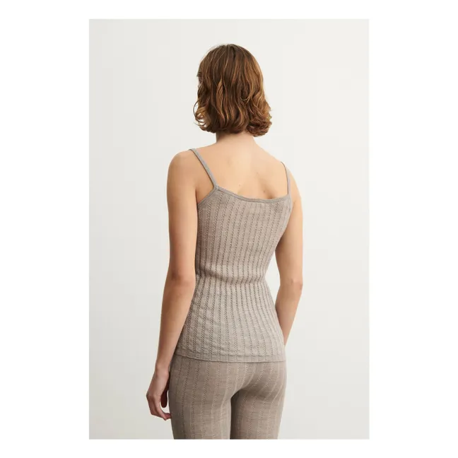 Canotta in lana merino - Collezione donna | Beige