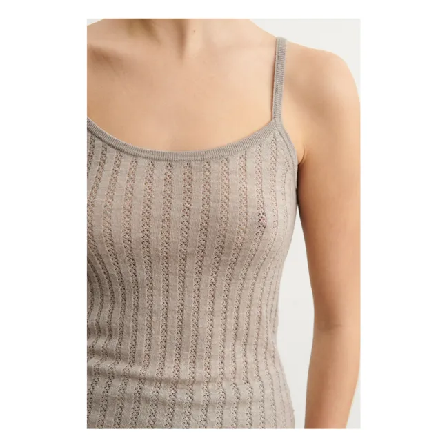 Canotta in lana merino - Collezione donna | Beige