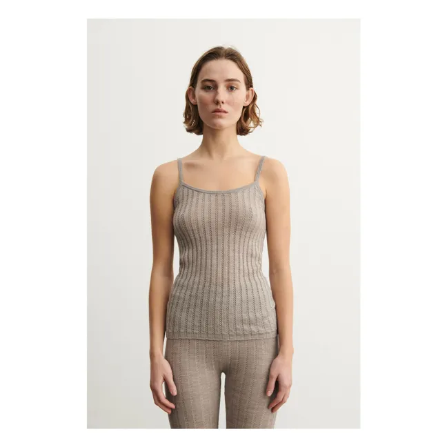 Canotta in lana merino - Collezione donna | Beige