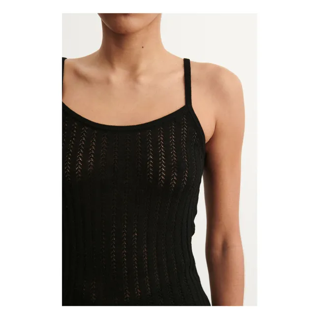 Canotta in lana merino - Collezione donna | Nero