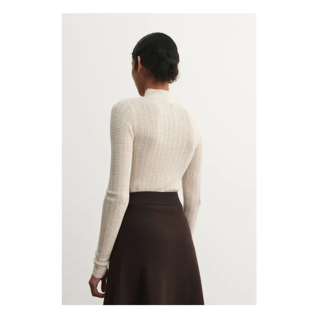 Calzoncillos Pointelle Lana Merino - Colección Mujer | Crudo