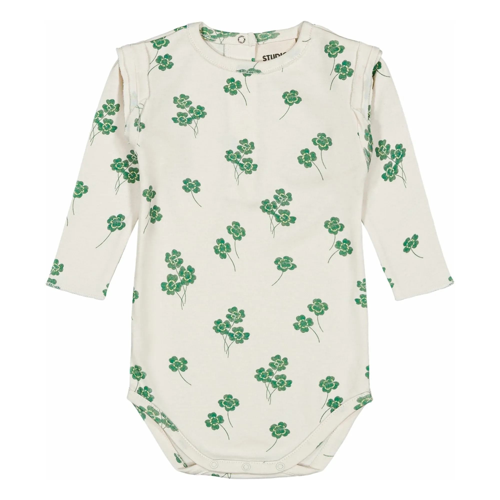 Studio Bohème Ecru Body Lala Trèfles Coton Bio
