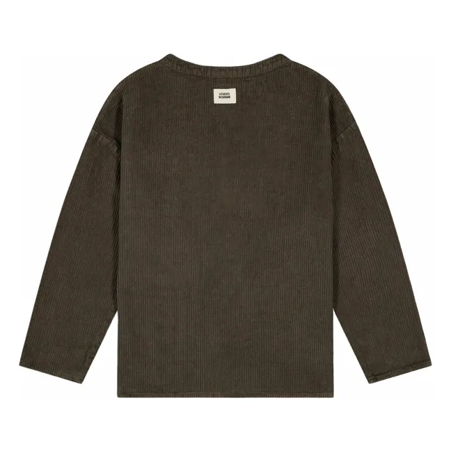 Jim Corduroy Organic Cotton Shirt | Taupe brown