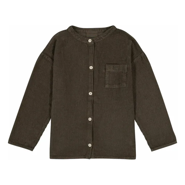 Jim Corduroy Organic Cotton Shirt | Taupe brown