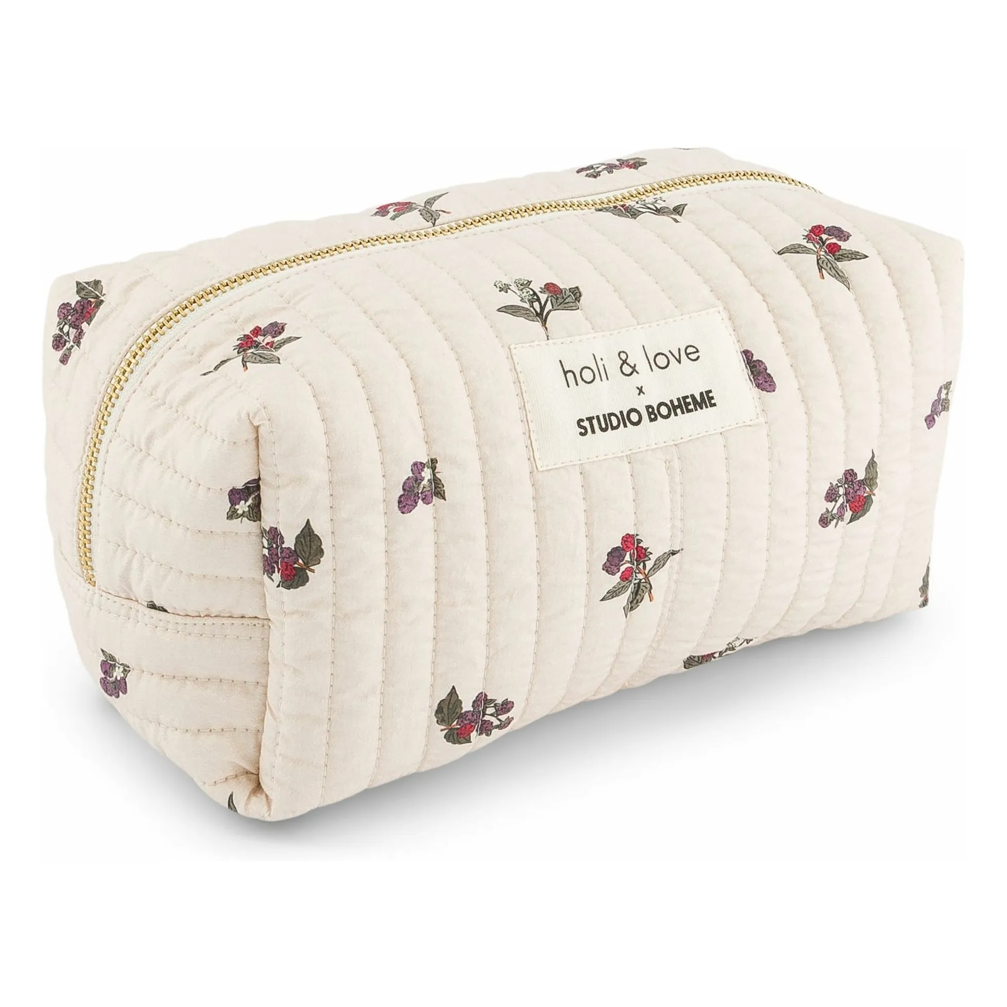 Studio Bohème Ecru Blackberry Toiletry Bag