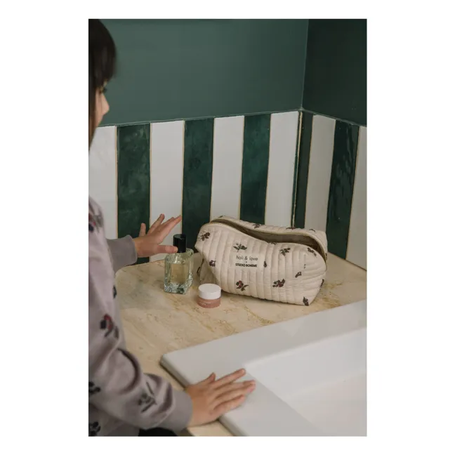 Blackberry Toiletry Bag | Ecru