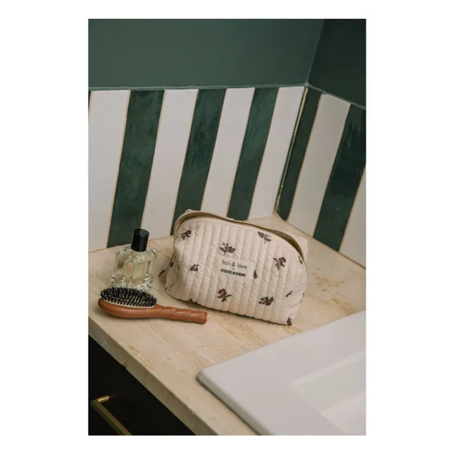 Trousse de Toilette Mûres | Ecru