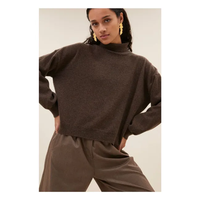 Jersey de lana merina Samm | Marrón