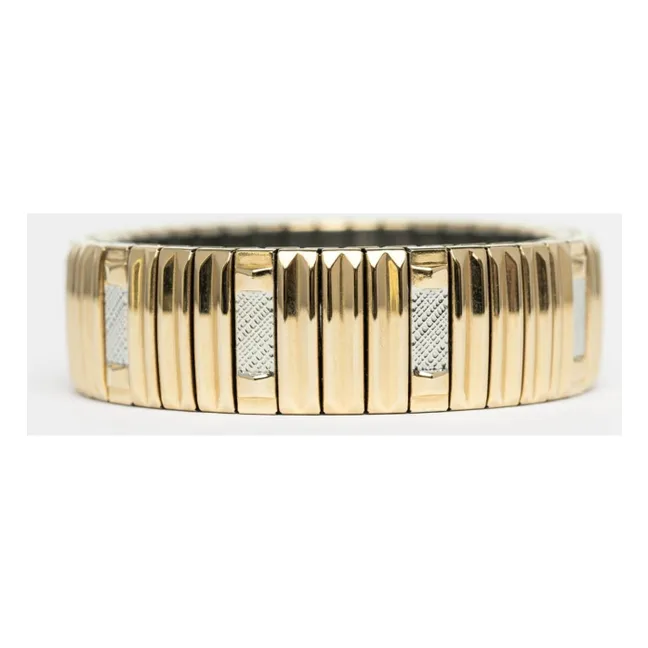 Bracelet SIG 14B-1 Stripes | Doré/Argenté
