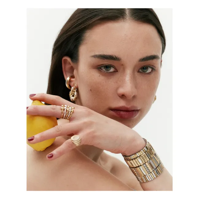 Pulsera SIG 14B-1 Stripes | Oro/Plata