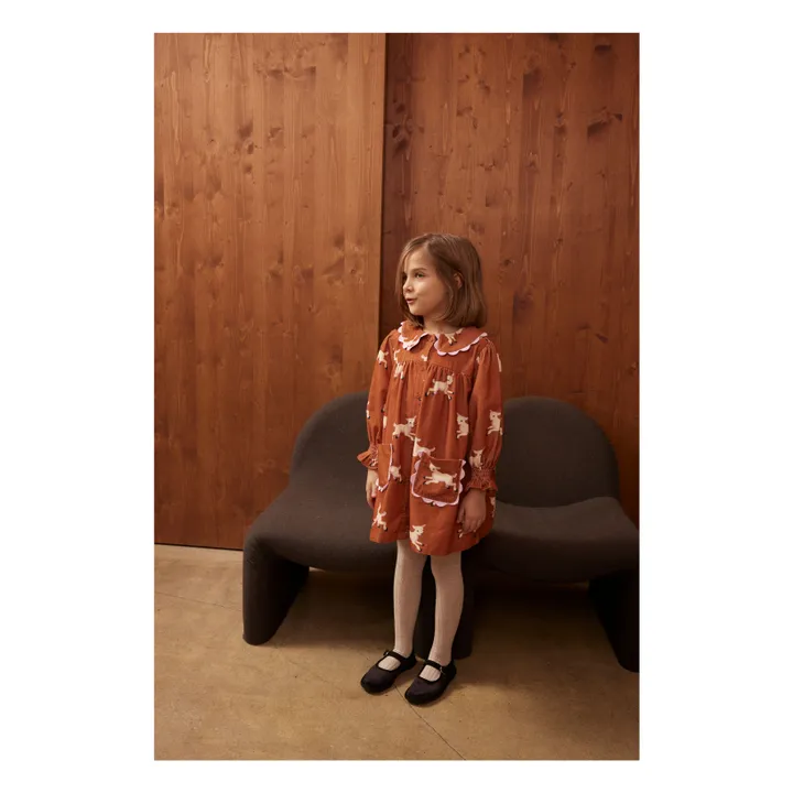 Agatha Agneaux dress | Rust- Product image n°1
