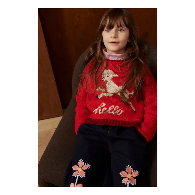 Twiggy Rollkragenpullover Uni Bio-Baumwolle | Rosa