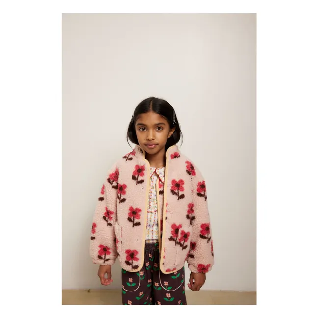 Veste Sans Manches Façon Sherpa Mira | Rose