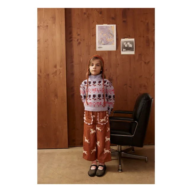 Pantalon Mouna Agneaux Velours Côtelé | Rouille