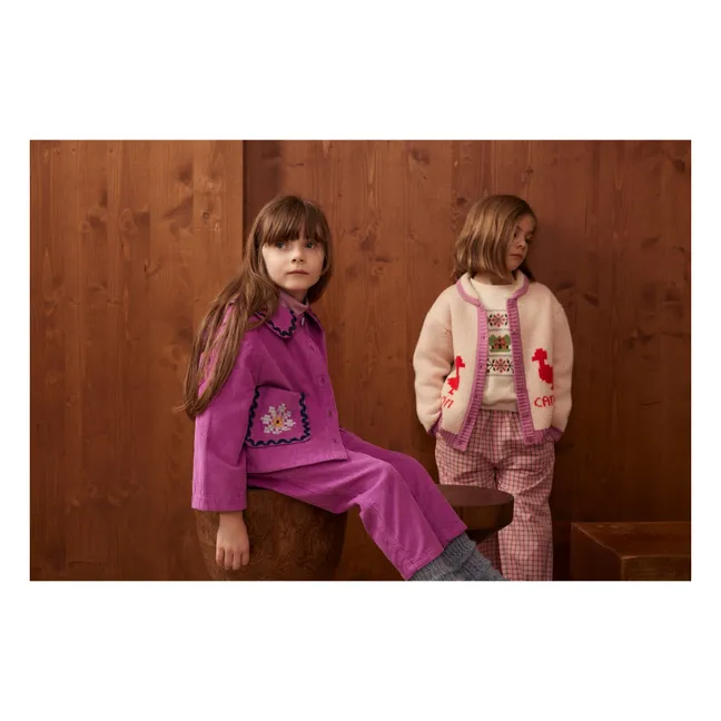 Pantalon Mignon Carreaux | Rose