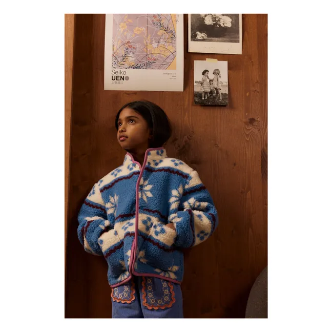 Sherpa Bear Fake Jacket | Blau