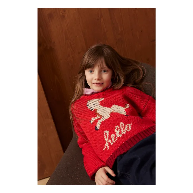 Pullover Cleofee Lamm | Rot