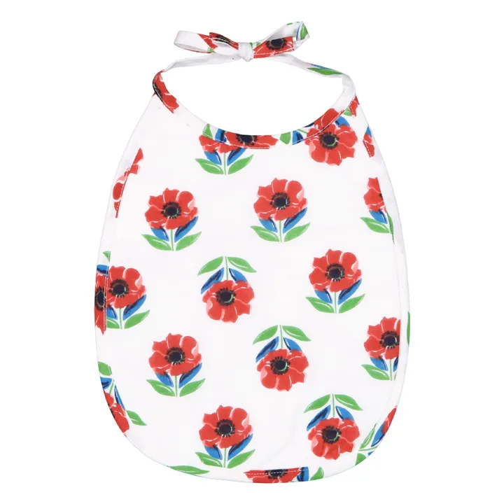 Bavoir Anemon bouti | Rouge- Image produit n°0