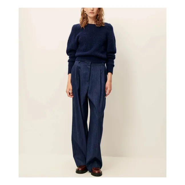Emile pants Recycled wool | Blue