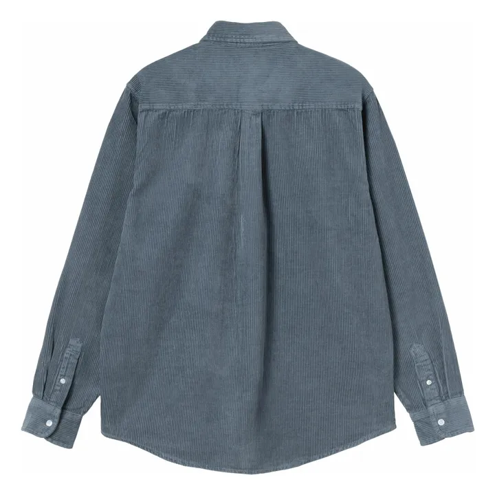 Chemise Velours L/S Madison | Bleu Glacier- Image produit n°2