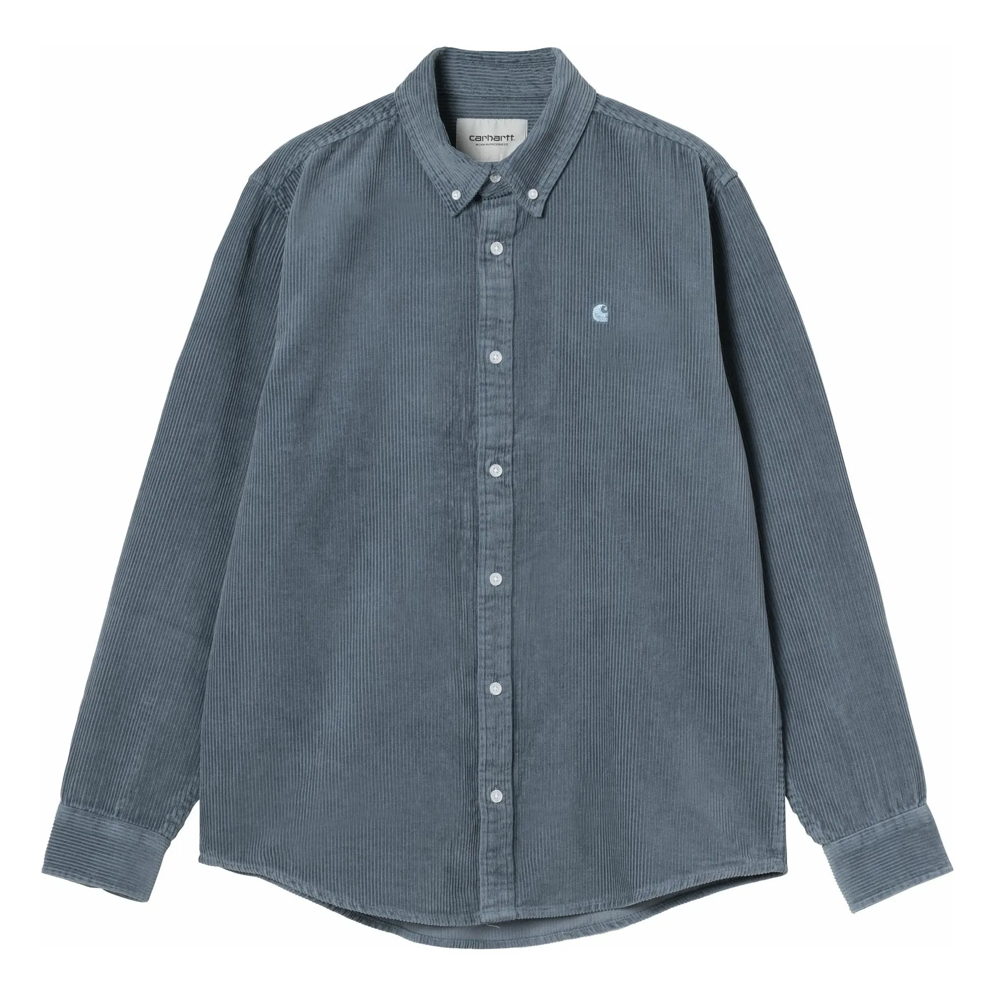 Carhartt Wip Ice Blue Velvet Shirt L/S Madison