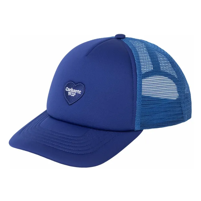 Gorra con parche corazón | Azul eléctrico