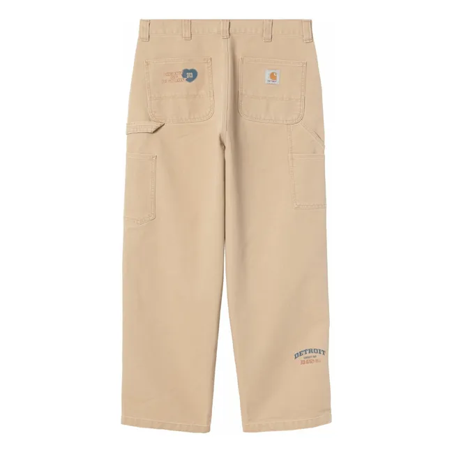 Pantalon OG Single Knee Graphic Dearborn Coton Bio | Beige
