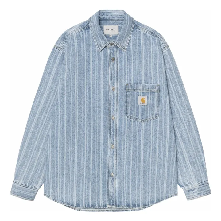 Sobrecamisa de rayas Rylan Hampton | Vaquero Blanqueado- Imagen del producto n°0