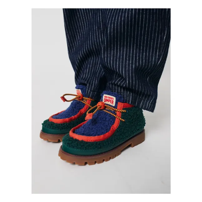 Derbies Façon Sherpa Wallabee - Bobo Choses x Camper | Vert