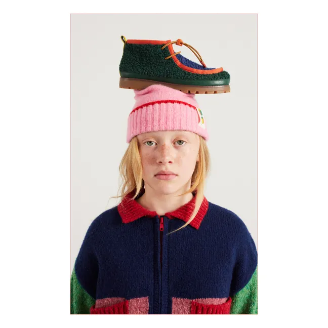 Wallabee Derbies im Sherpa-Stil - Bobo Choses x Camper | Grün