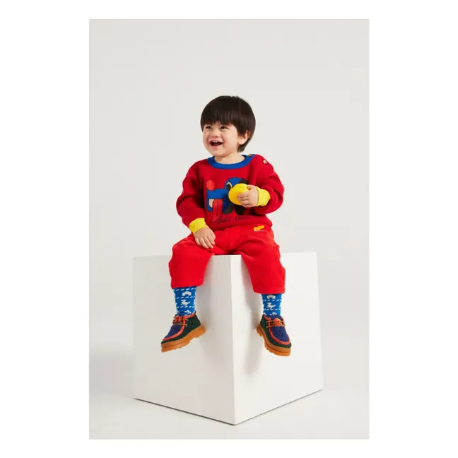 Wallabee Derbies im Sherpa-Stil - Bobo Choses x Camper | Grün