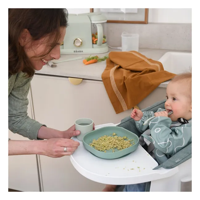 Coffret repas en silicone | Sauge