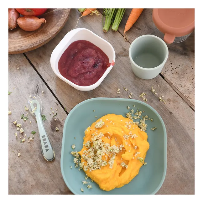 Silicone lunch box | Sage