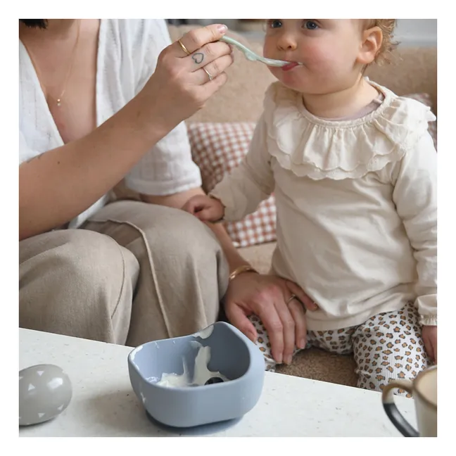 Bol en silicone à ventouse | Gris galet