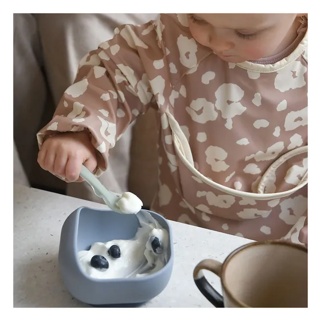 Bol en silicone à ventouse | Gris galet