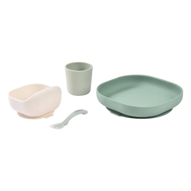 Coffret repas en silicone | Sauge